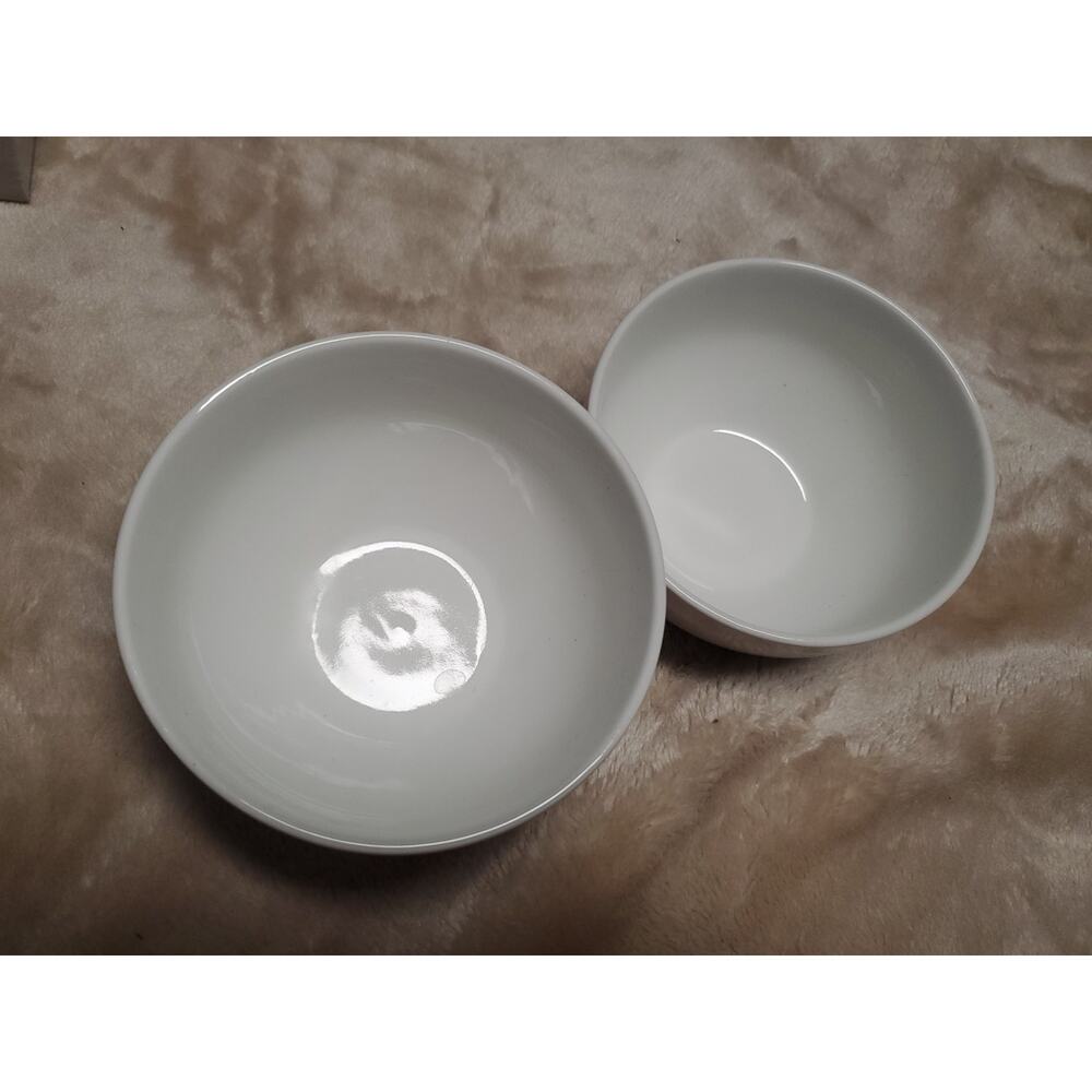 Set of 2 Oxford Great White Collection Cereal Bowls